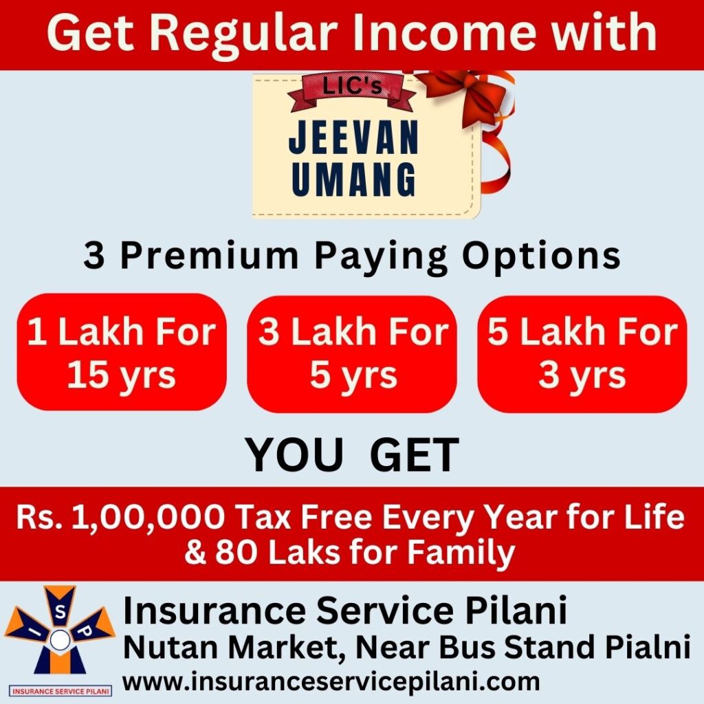 Life Insurance, Regular Income Plan